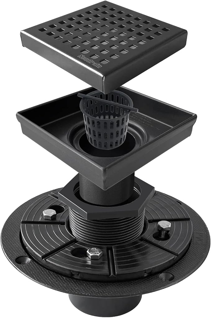 Neodrain 4-Inch Square Shower Drain - Image 3