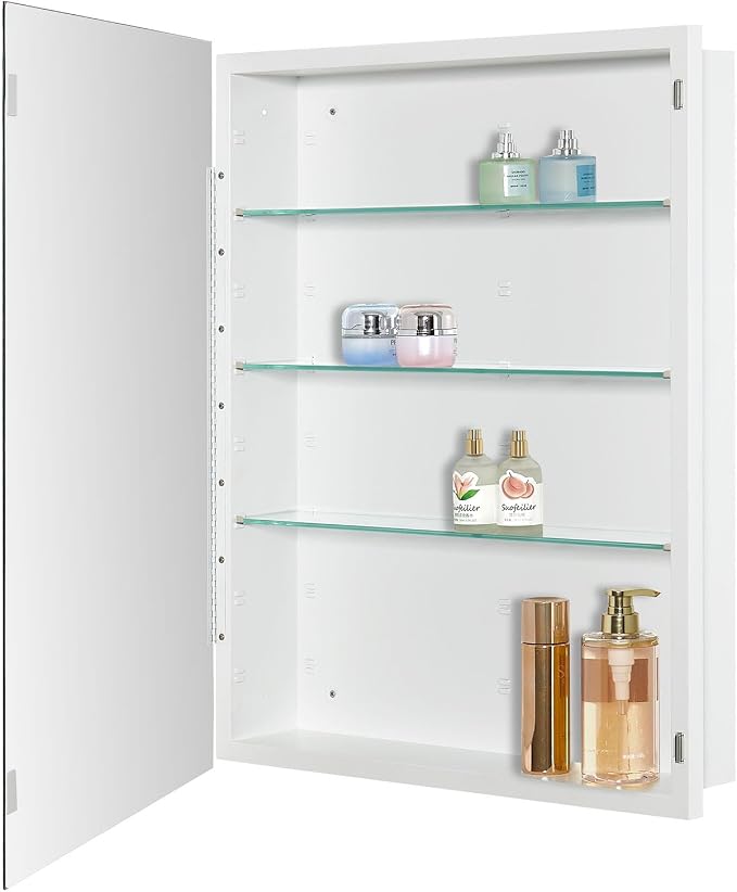 Bathroom Medicine Cabinet with Beveled Edge Mirrored Door 24 x 30 inch - Image 5