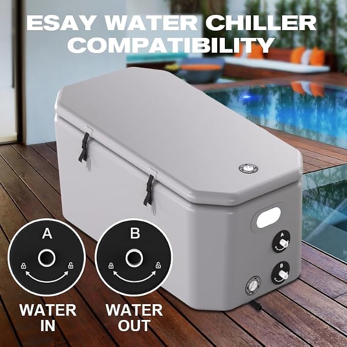 Angled Cold Plunge Tub Portable Ice Bath Tub - Image 3