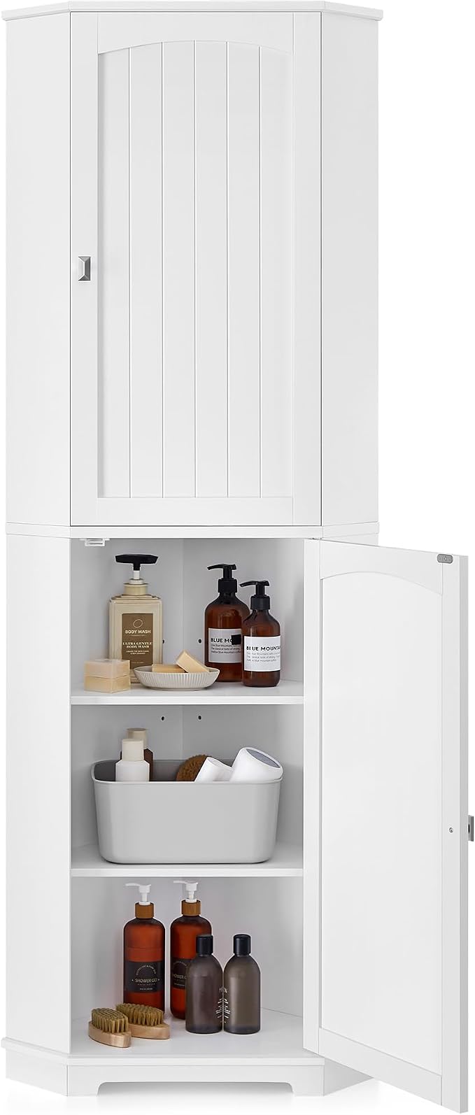 VASAGLE Corner Cabinet, Tall Corner Storage Cabinet by VASAGLEbySONGMICSHOME