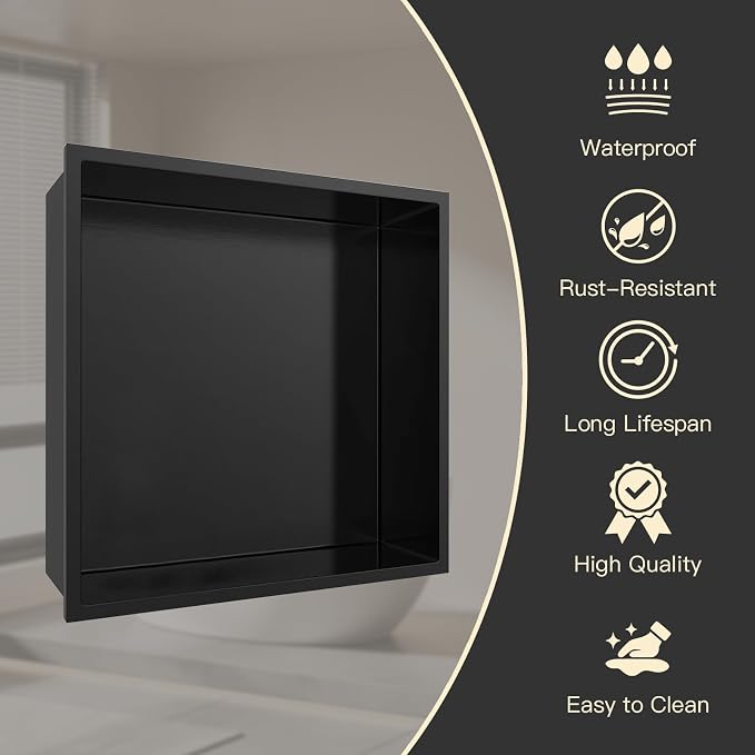 12" X 12" Shower Niche Insert Tile Ready, Niche - Image 4