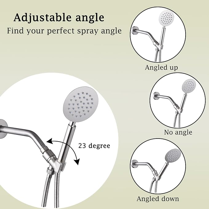 All Metal Handheld Shower Head Holder, Adjustable Shower Wand Holder - Image 4