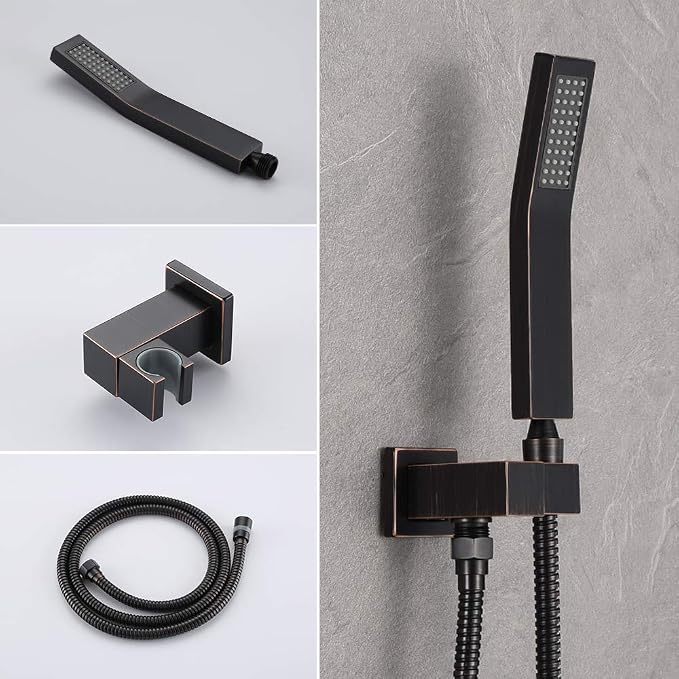 KOJOX Ceiling Oil Rubbed Bronze Shower System: Complete Trim Kit - Image 4