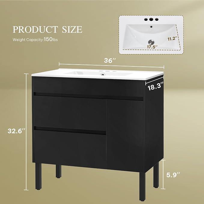 YITAHOME 36 Inch Bathroom Vanity - Image 2