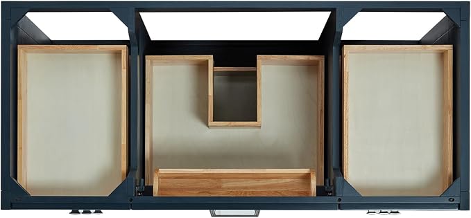 ARIEL Monroe 48 inch Bathroom Vanity Without Sink in Midnight Blue, Bathroom - Image 5