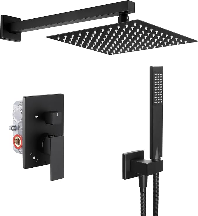 KES Shower Faucet Set, 10 Inches Rain Shower Head - Image 9