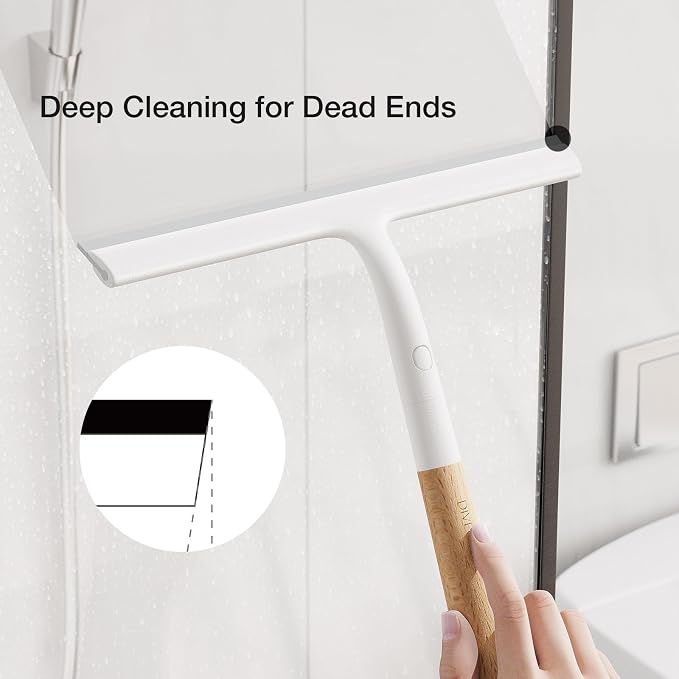 Silicone Shower Squeegee for Glass & Doors, Diveotree Multi-Purpose Squeegee - Image 5