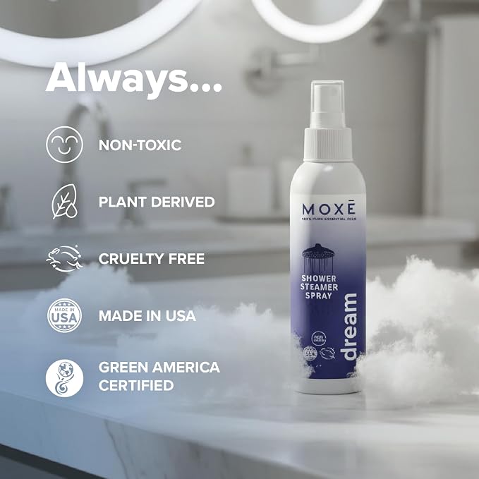 MOXE Shower Mist, Spa Steam Spray, Certified Natural Essential Oils, - Image 6