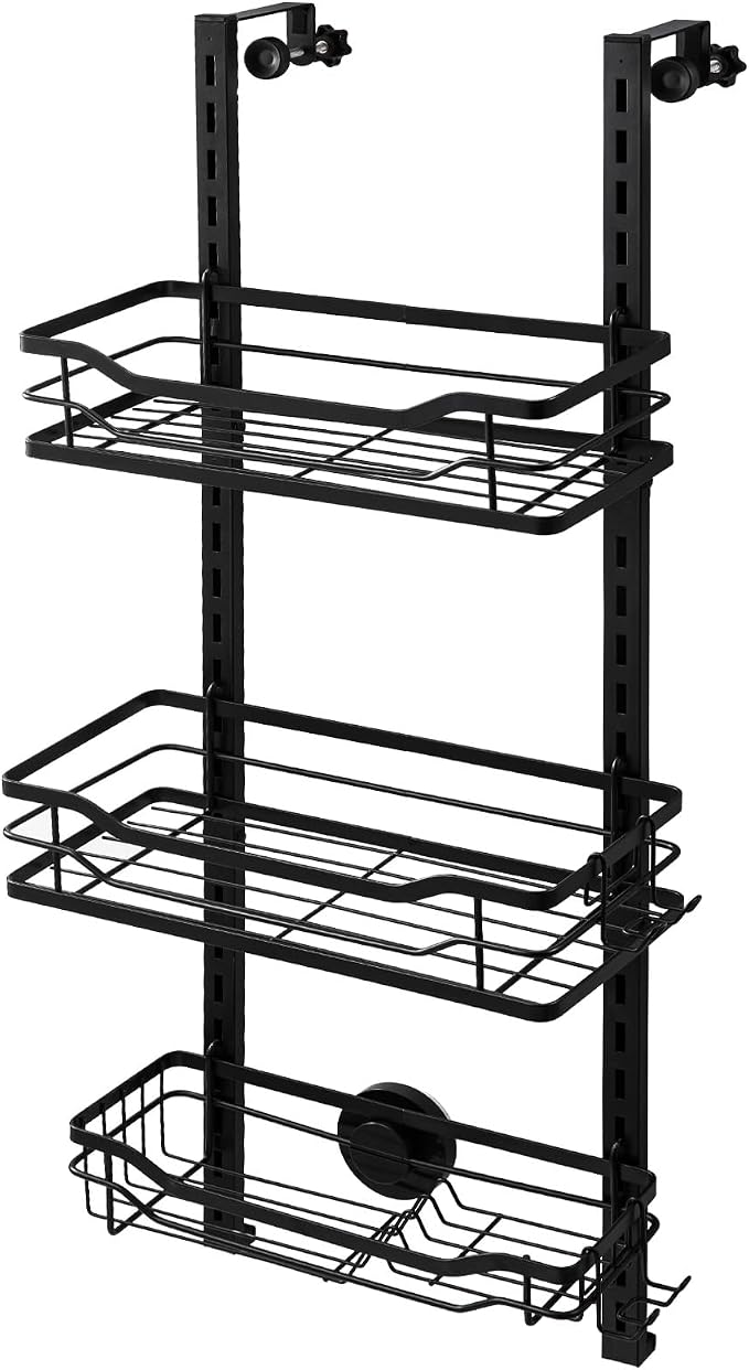 TAILI Hanging Shower Caddy Over The Door Adjustable Hanging Organizer Rack - Image 9