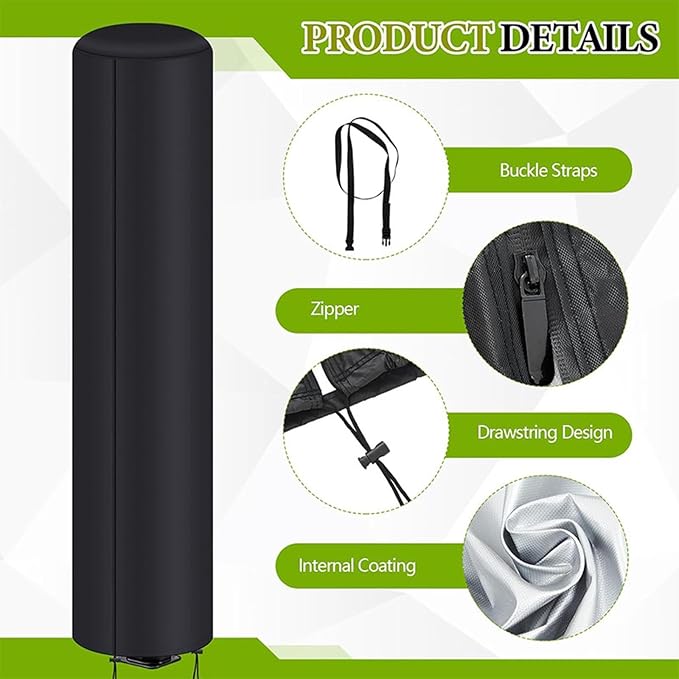 Yiju Outdoor Solar Shower Season Protection 25.98x87.01inch Waterproof - Image 6