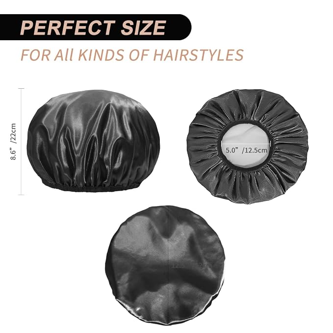 Aquior Shower Cap, Extra Large Shower Cap - Image 2