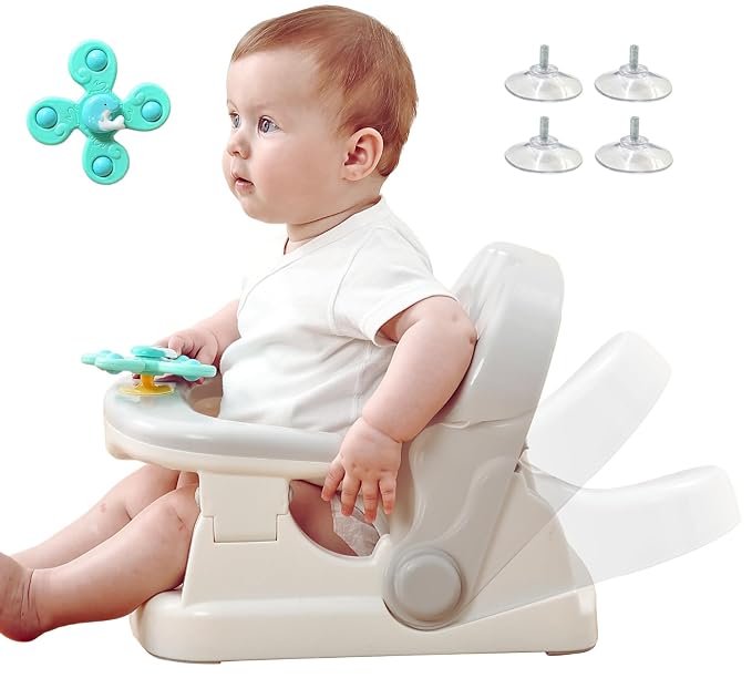 Cuddobaby Baby Bath Seat 3-in-1 【360° Protection Against Side Tipping, 3-Level by CuddoBaby