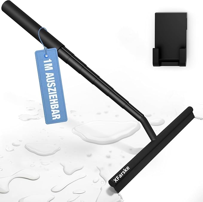 Extendable Shower Squeegee for Glass Doors, Shower Cubicle Squeegee Shower by XFarske