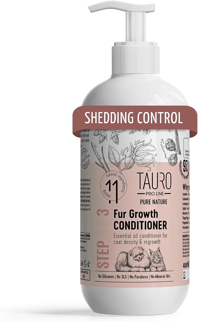 Tauro Pro Line Deshedding Dog Conditioner Detangler, Natural Pet Conditioner by TauroProline