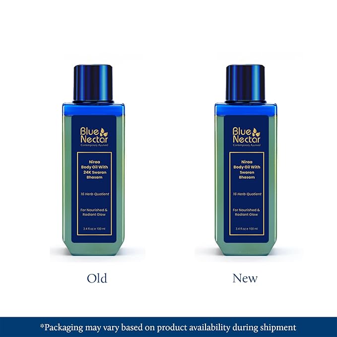 Blue Nectar Body Oil with Swaran Bhasam - Image 2