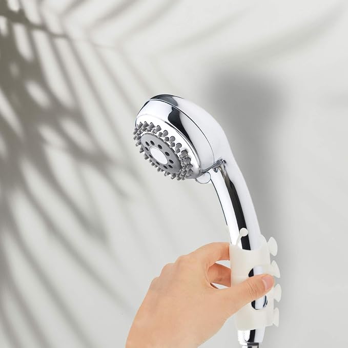 Riakrum 4 Pieces Silicone Shower Head Holder Universal Relocatable Silicone - Image 7