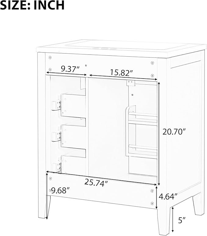 Favfurish 30" Bathroom Vanity - Image 8