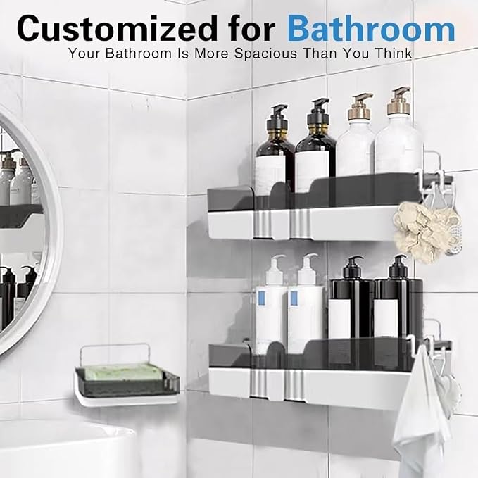 2-Pack Shower Caddy, Separable Shower Organizer - Image 3