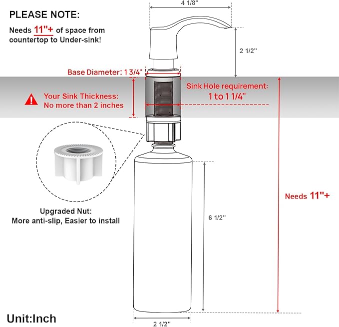 GAGALIFE Kitchen Sink Soap Dispenser - Image 2