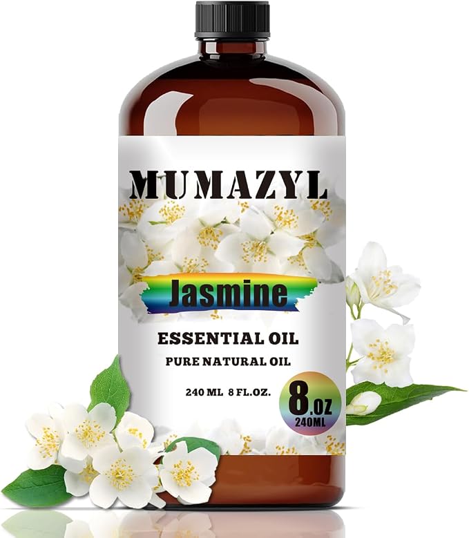 Jasmine Essential Oil, Jasmine Oil 8 Fl Oz 240ML by MUMAZYLESSENTIALOIL