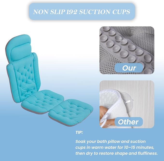Bath Pillow for Tub | 4D Air Mesh Fabric - Image 8