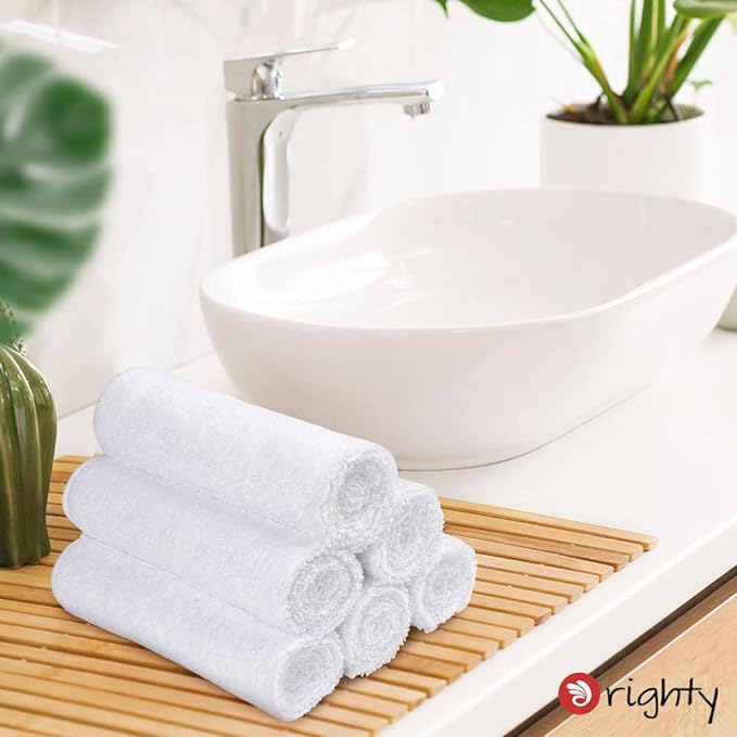 Orighty 12-Pack White Hand Towels - Image 4