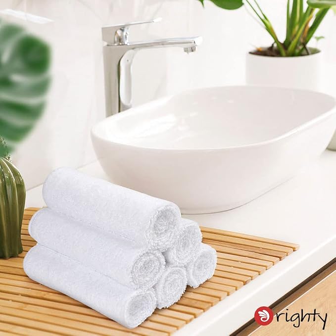 Orighty 6-Pack White Hand Towels - Image 4