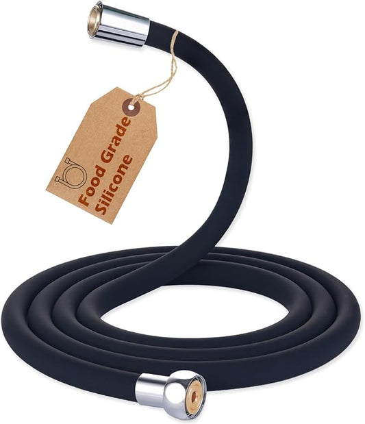 Shower Hose 59 inches Ultra-Soft Silicone Shower Hose Replacement, HandHeld by CWPW