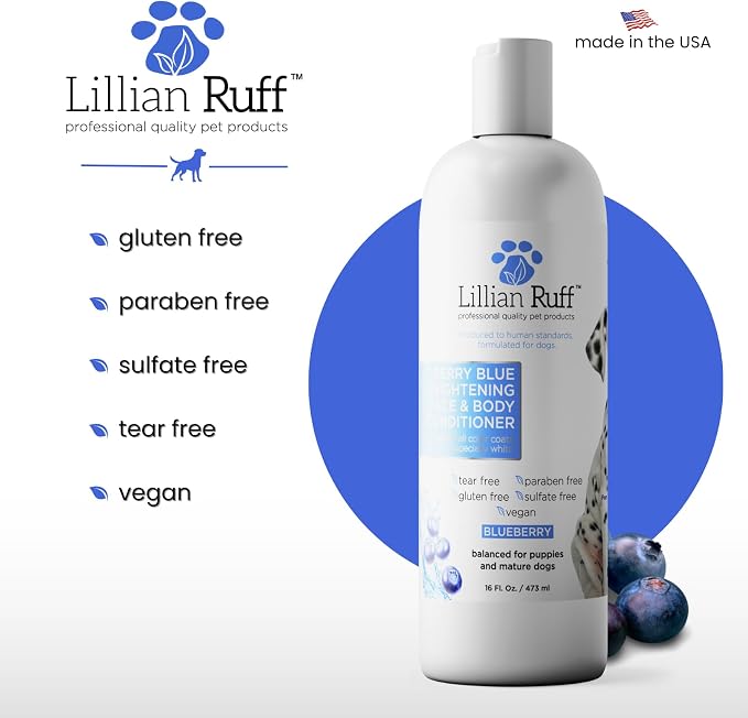 Lillian Ruff PRO Formula Berry Blue Brightening Dog Conditioner - Image 6