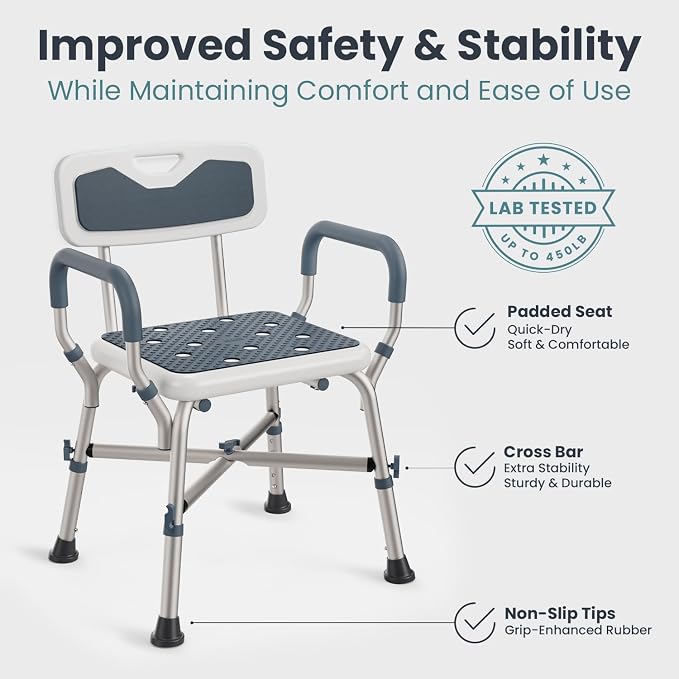Shower Chair for Elderly and Disabled - Image 7