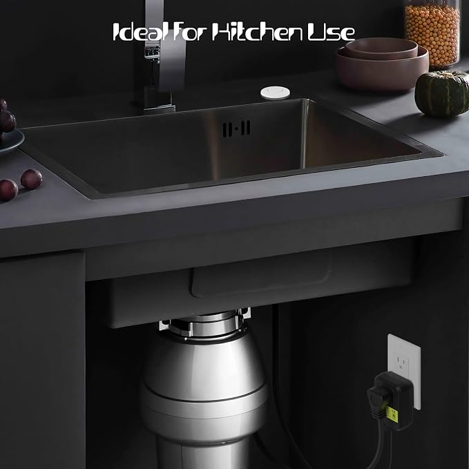 Garbage Disposal Air Switch Kit Sink Top Waste Disposal Stainless Steel White - Image 7