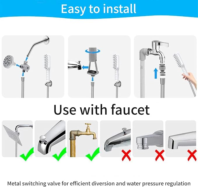 Water Saving Pet Shower Shower Head Comb - Image 6