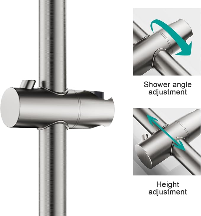 Shower Slide Bar Handheld Shower Head - Image 5