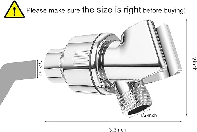 Shower Arm Holder for Handheld Shower Head, Adjustable Mount Bracket, Shower - Image 2