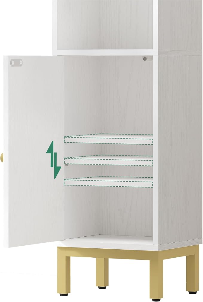 Bathroom Storage Cabinet, Small Corner Floor Cabinet - Image 7