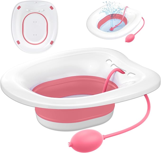 Sitz Bath, Sitz Bath for Toilet Seat, Postpartum Essentials and Hemorrhoids by Unknown