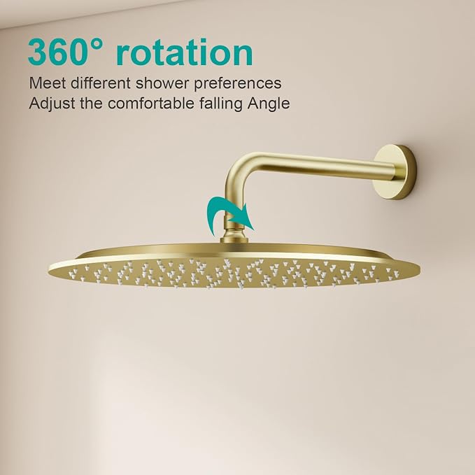 All Metal Rain Shower Head - Image 7