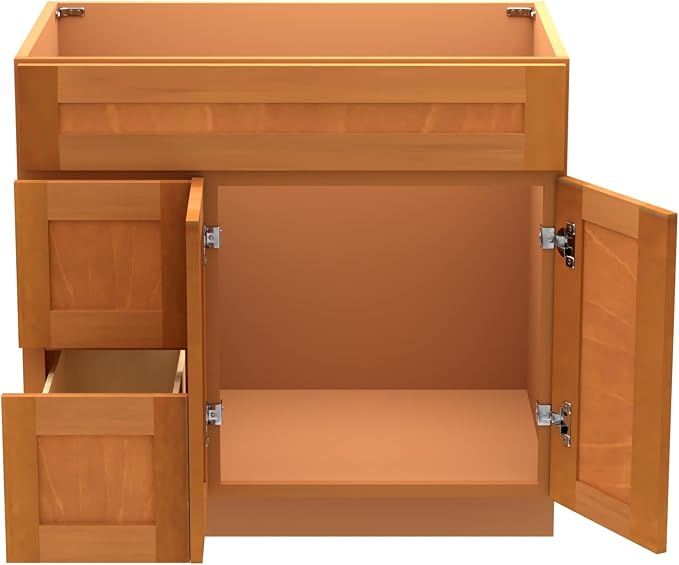 KitchenMan Bathroom Vanity 36 Inch Unassembled Sink Cabinet - Image 9