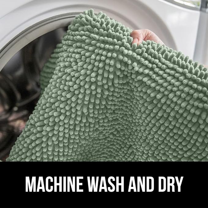 GORILLA GRIP Bath Rug Mat 44x26, Soft Absorbent Chenille, Quick Dry Microfiber - Image 7