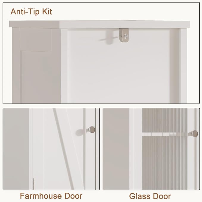 ChooChoo Tall Bathroom Storage Cabinet - Image 8