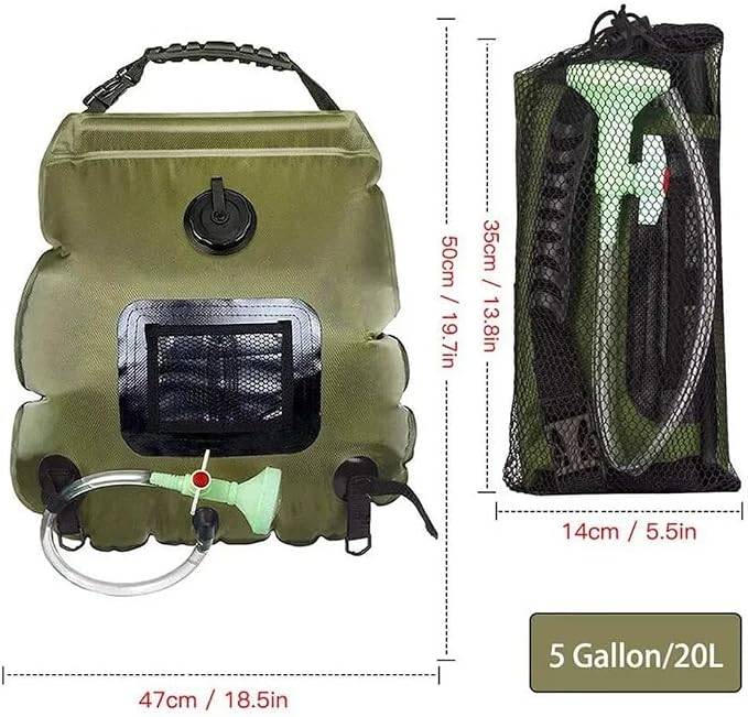 ​20L Solar Shower Bag Outdoor Solar Heating Premium Camping Portable Heating - Image 4