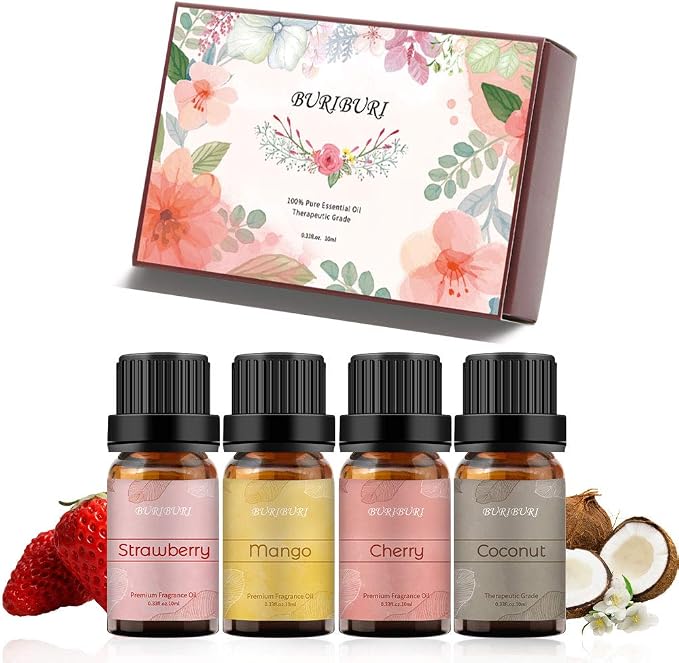 BURIBURI Fruit Essential Oils Gift Set 4Pack - Image 2