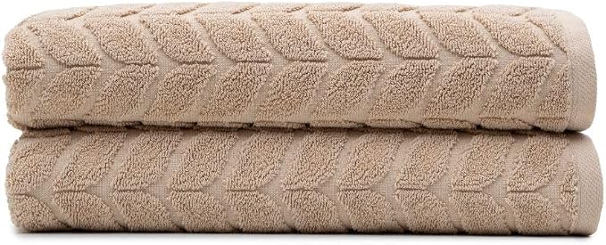 BAGNO MILANO Turkish Bath Towels, Soft Plush Jacquard Luxury Bath Towels - Image 3