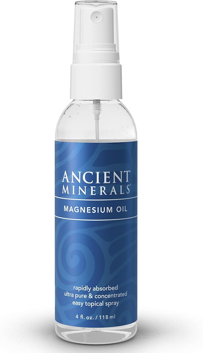 Ancient Minerals Magnesium Oil Spray Bottle of Pure Genuine Zechstein Magnesium by ANCIENTMINERALS