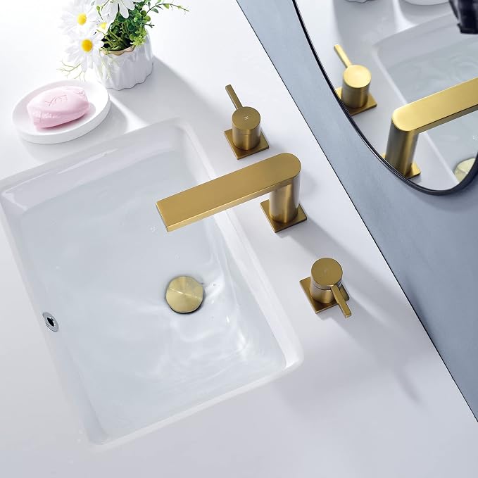 Luxury Brass Widespread Bathroom Sink Faucets - Image 3