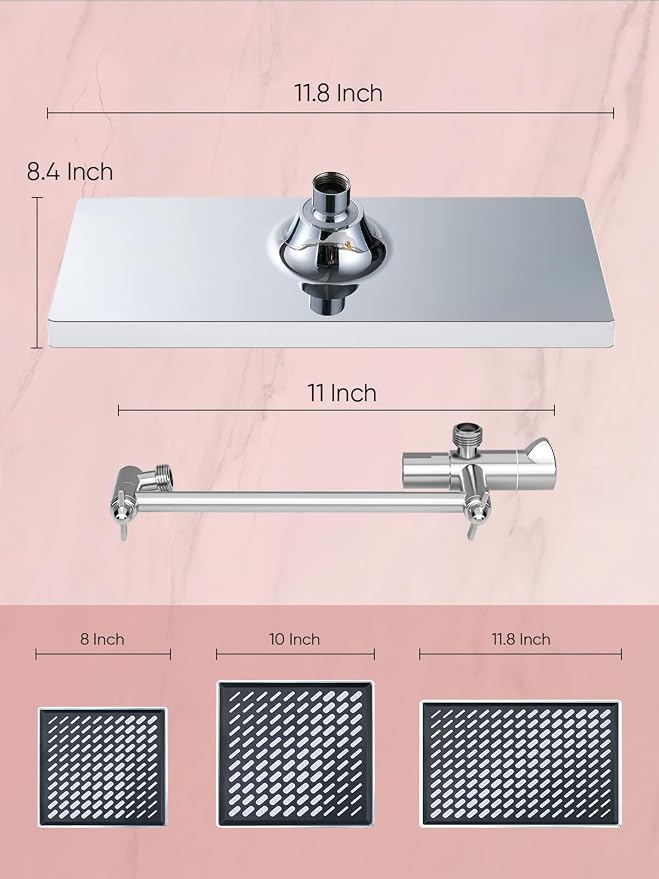 Cobbe 11.8 Inch Rain Shower Head - Image 7