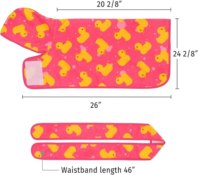 HDE Dog Bathrobe Super Absorbent Quick Drying Puppy Towel Wrap Coat Adjustable - Image 2