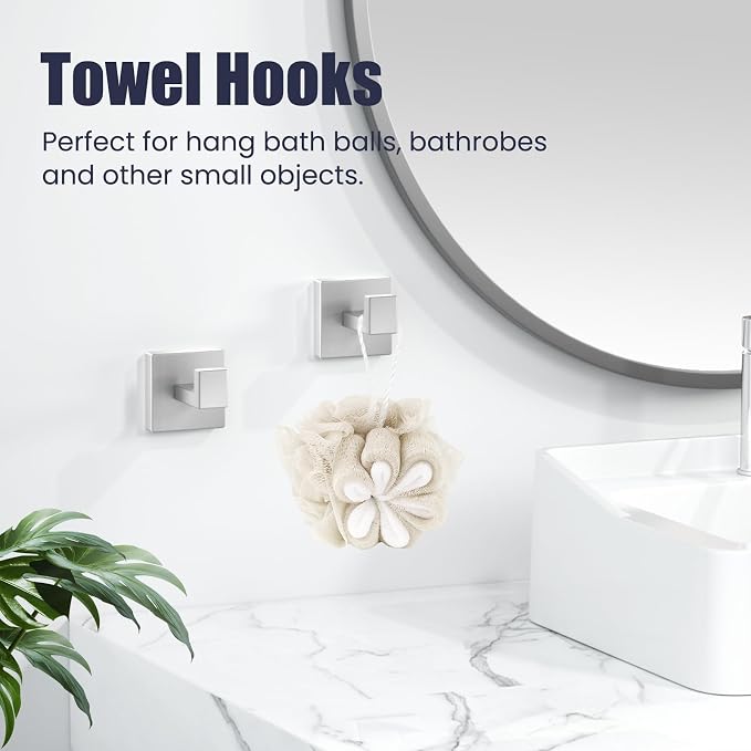 Bathroom Hardware Accessories Set: 12-Pieces Bath Towel Bar Set, Towel Racks - Image 7