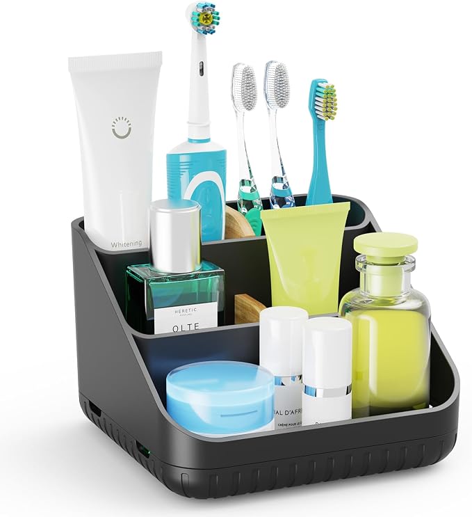 Chintu Toothbrush Holders Bathroom Countertop Organizer-Electric Tooth Brushing by Chintu