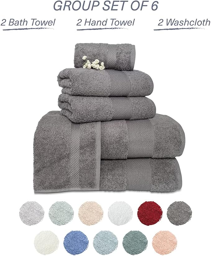 Hencely 6-Piece Bath Towel Set - Image 4